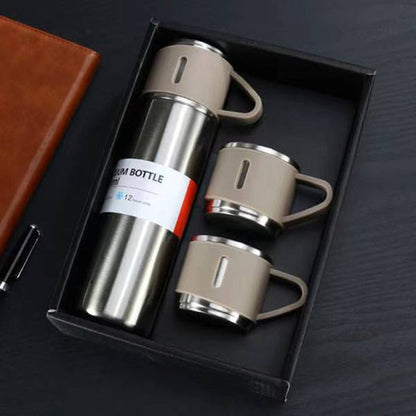 500Ml Bullet Double-Layer Stainless Steel Thermos Tumbler Flask Kitchen Essentials
