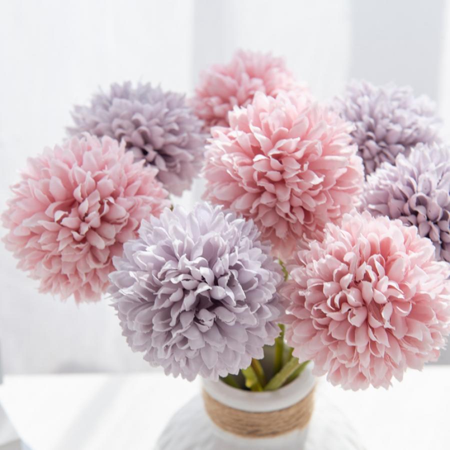 5Pcs Chrysanthemum Artificial Flowers Kitchen Essentials