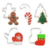 5Pcs/set DIY Baking - Xmas Cake Molds Kitchen Essentials
