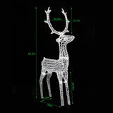 5ft Clear Acrylic Single Deer With 200 Lights Garden Elk Decoration hello-826
