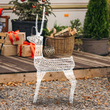 5ft Clear Acrylic Single Deer With 200 Lights Garden Elk Decoration hello-826