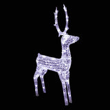 5ft Clear Acrylic Single Deer With 200 Lights Garden Elk Decoration hello-826