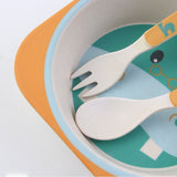 5pcs/set Baby Bamboo Tableware eprolo