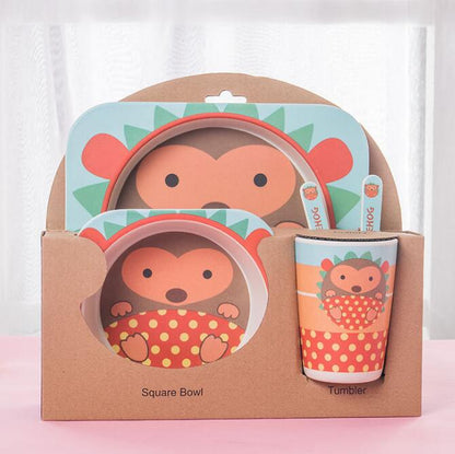 5pcs/set Baby Bamboo Tableware eprolo