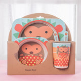 5pcs/set Baby Bamboo Tableware eprolo