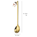 6 Piece Christmas Gift Set of Xmas Spoons in Stainless Steel Kitchen Essentials