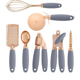 7 Pcs Kitchen Gadgets Set 'Copper Coated' Stainless Steel Utensils eprolo