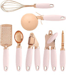7 Pcs Kitchen Gadgets Set 'Copper Coated' Stainless Steel Utensils eprolo