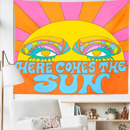 70s Psychedelic Tapestry Decor Print Kitchen Essentials
