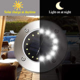 8/12/16/20LED Outdoor Solar Buried Light Lawn Light Decorative Light eprolo