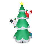 8ft with Snowman Santa Claus 3 Gift Boxes 9 String Lights Inflatable Garden Christmas Tree Decoration hello-826