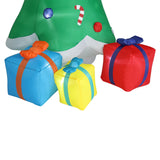 8ft with Snowman Santa Claus 3 Gift Boxes 9 String Lights Inflatable Garden Christmas Tree Decoration hello-826