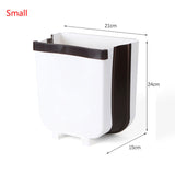 9L Wall Mounted Folding Waste Kitchen Bin Kitchen Essentials
