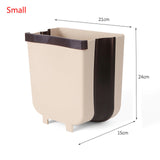 9L Wall Mounted Folding Waste Kitchen Bin Kitchen Essentials