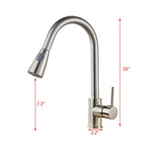 All Copper Kitchen Pull Faucet hello-826