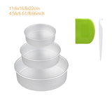 Aluminium Cake Mold Cake Pan Set 6/8/9/10 Inch Kitchen Essentials