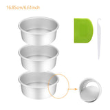 Aluminium Cake Mold Cake Pan Set 6/8/9/10 Inch Kitchen Essentials