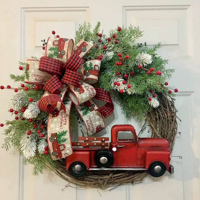 Artificial Christmas Wreath with Truck eprolo