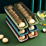 Automatic Rolling Egg Box Storage Container Kitchen Essentials