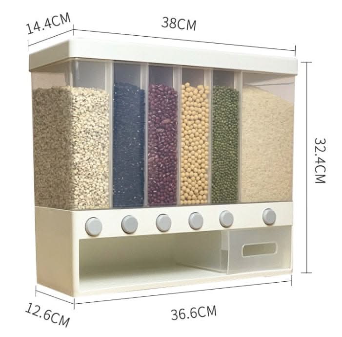 Wall-Mounted Cereal Storage Box & Dispenser eprolo