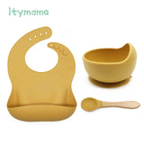 Baby Silicone Bowl Tableware BPA Free Waterproof Kitchen Essentials