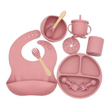 Baby Silicone Tableware - 10-Piece Set Kitchen Essentials