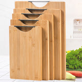 Bamboo Wood Cutting Board with Handle Kitchen Essentials