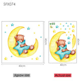 Bear Wall Stickers For Children's Rooms Kitchen Essentials