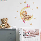Bear Wall Stickers For Children's Rooms Kitchen Essentials