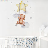 Bear Wall Stickers For Children's Rooms Kitchen Essentials