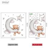 Bear Wall Stickers For Children's Rooms Kitchen Essentials