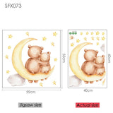 Bear Wall Stickers For Children's Rooms Kitchen Essentials