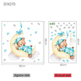 Bear Wall Stickers For Children's Rooms Kitchen Essentials