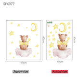 Bear Wall Stickers For Children's Rooms Kitchen Essentials