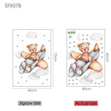 Bear Wall Stickers For Children's Rooms Kitchen Essentials