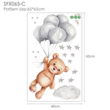 Bear Wall Stickers For Children's Rooms Kitchen Essentials