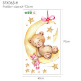 Bear Wall Stickers For Children's Rooms Kitchen Essentials