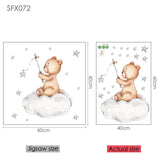 Bear Wall Stickers For Children's Rooms Kitchen Essentials