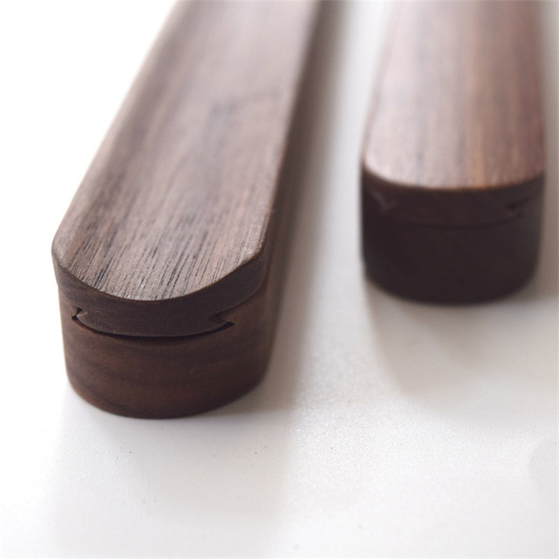 Black Walnut Wood Chopsticks Box Set eprolo