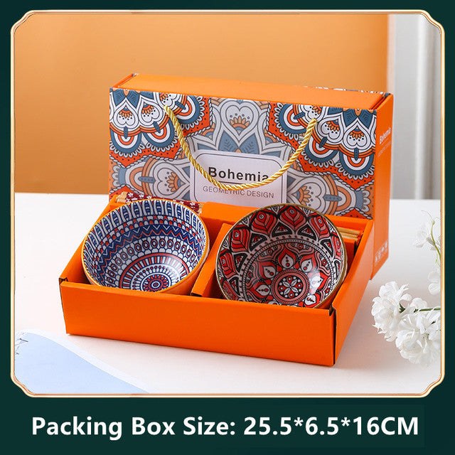 Bohemian Style Bowls - Gift Box Kitchen Essentials