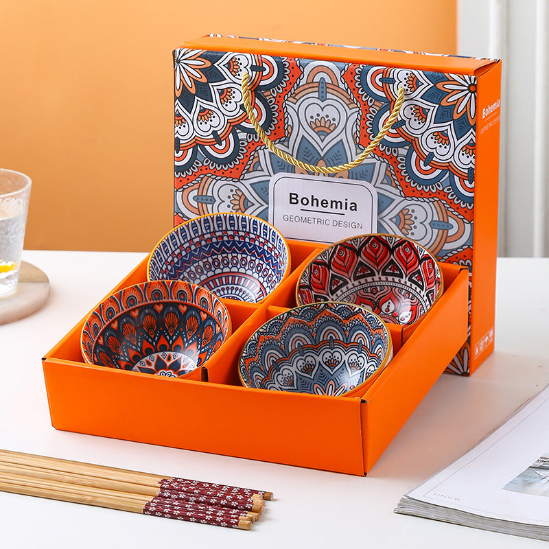 Bohemian Style Bowls - Gift Box Kitchen Essentials