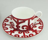 Bone China Dinner Plate in Spanish Red Kitchen Essentials