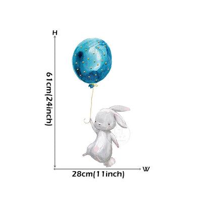 Bunny Baby Nursery Wall Stickers Kitchen Essentials