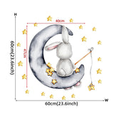 Bunny Baby Nursery Wall Stickers Kitchen Essentials