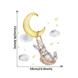 Bunny Baby Nursery Wall Stickers Kitchen Essentials