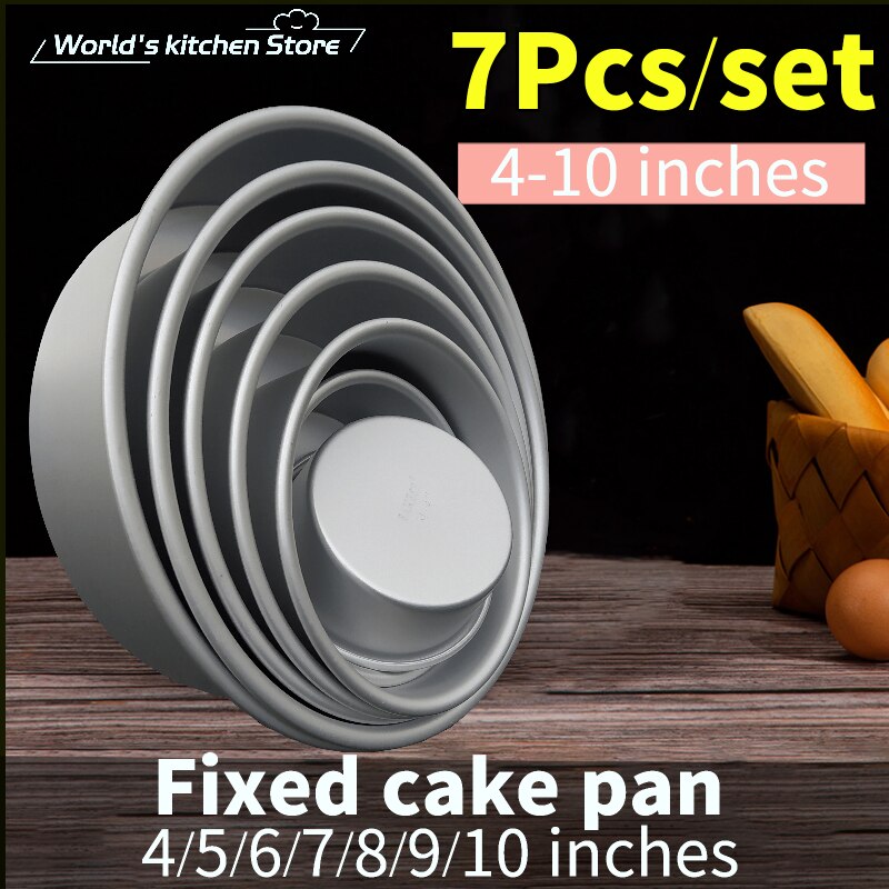 Cake Pan Set - 3 Pcs. Bakeware with Removable Base Kitchen Essentials