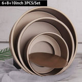 Cake Pan Set - 3 Pcs. Bakeware with Removable Base Kitchen Essentials