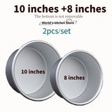 Cake Pan Set - 3 Pcs. Bakeware with Removable Base Kitchen Essentials