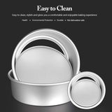 Cake Pan Set - 3 Pcs. Bakeware with Removable Base Kitchen Essentials