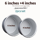 Cake Pan Set - 3 Pcs. Bakeware with Removable Base Kitchen Essentials